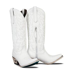 Lane "Smokeshow" Tall White Cowboy Boots Ladies 8 NWT & BOX!